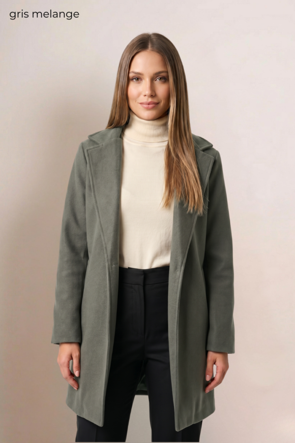 Saco largo paño soft punto "SUGA"