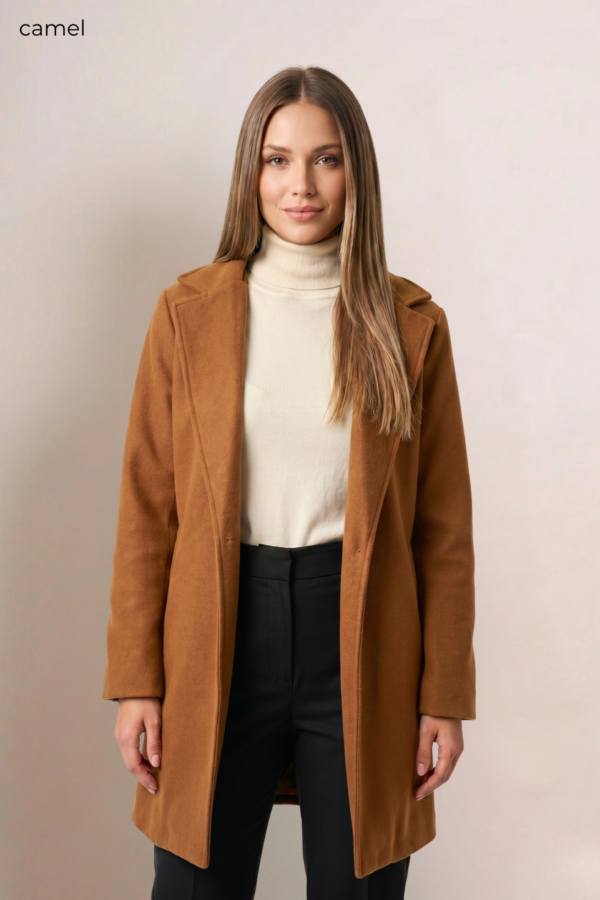 Saco largo paño soft punto "SUGA"