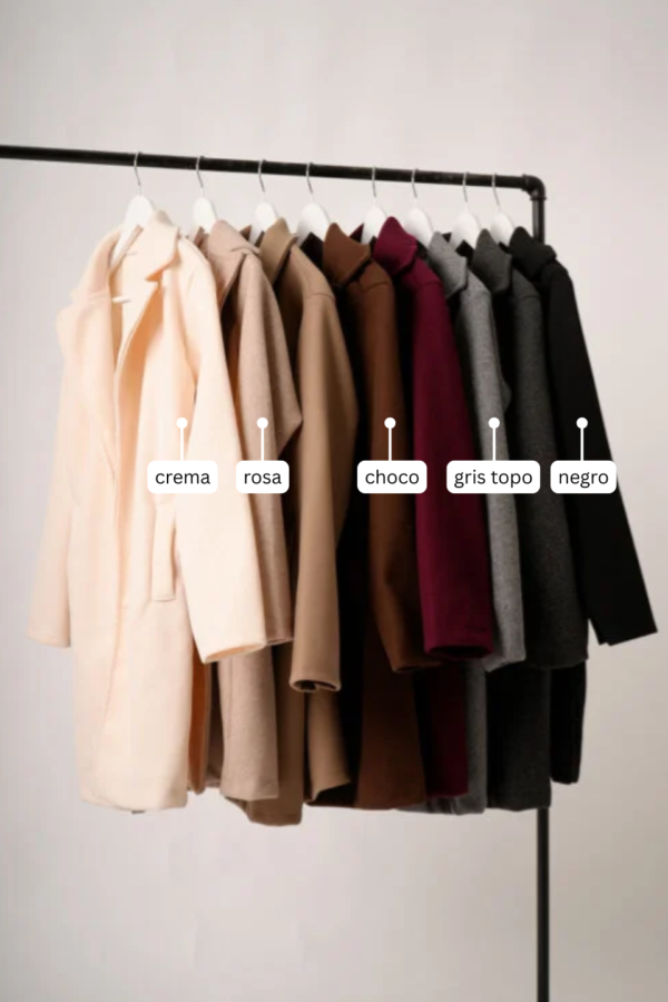 Saco largo paño soft punto "SUGA"