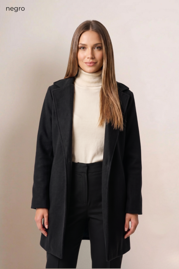 Saco largo paño soft punto "SUGA"