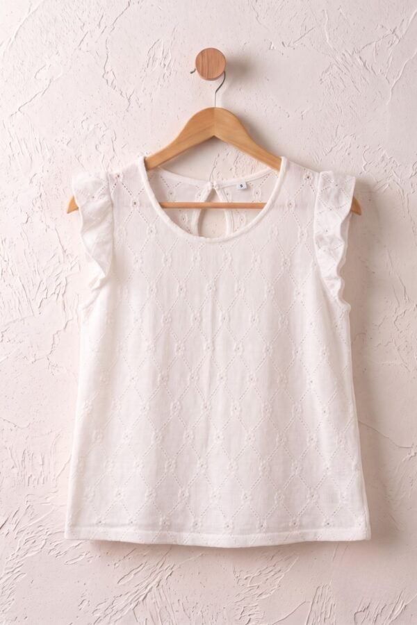 Musculosa gota broderie crep "ZOE"