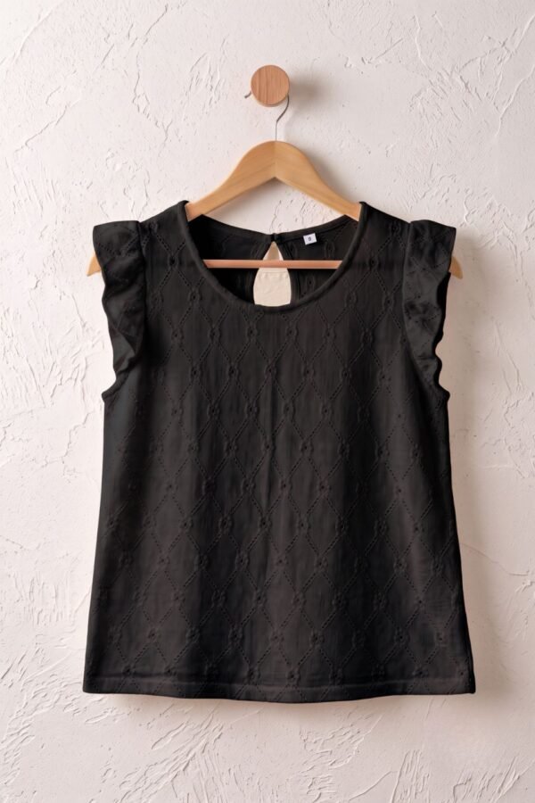 Musculosa gota broderie crep "ZOE"