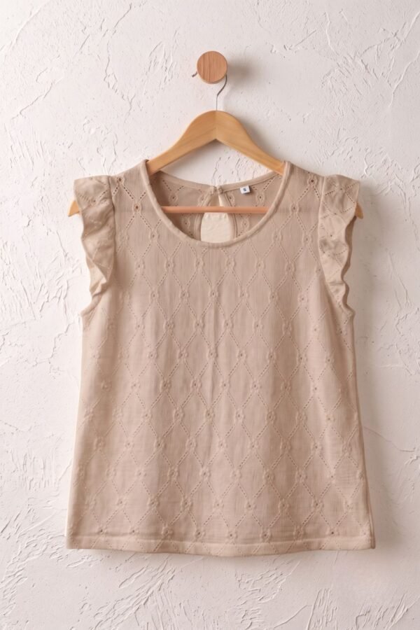 Musculosa gota broderie crep "ZOE"
