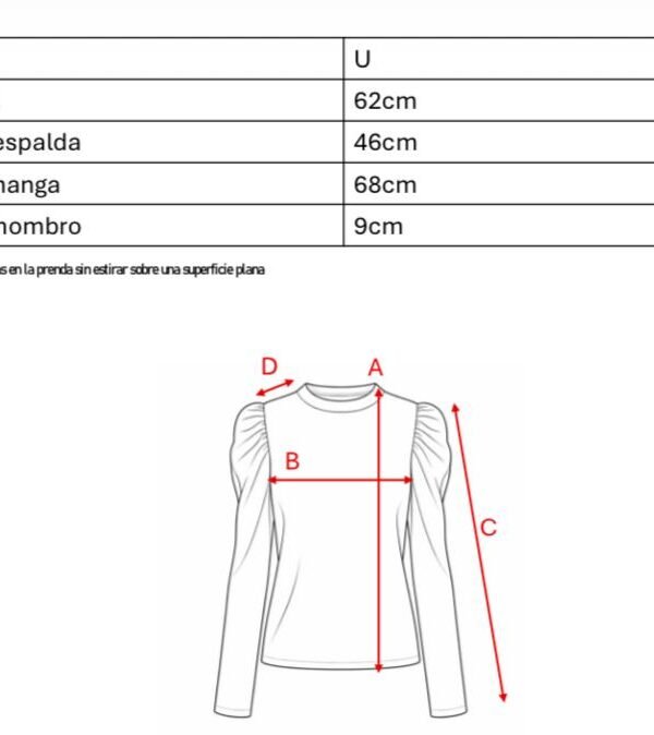 Buzo rustico manga princesa animal print "GALLY"