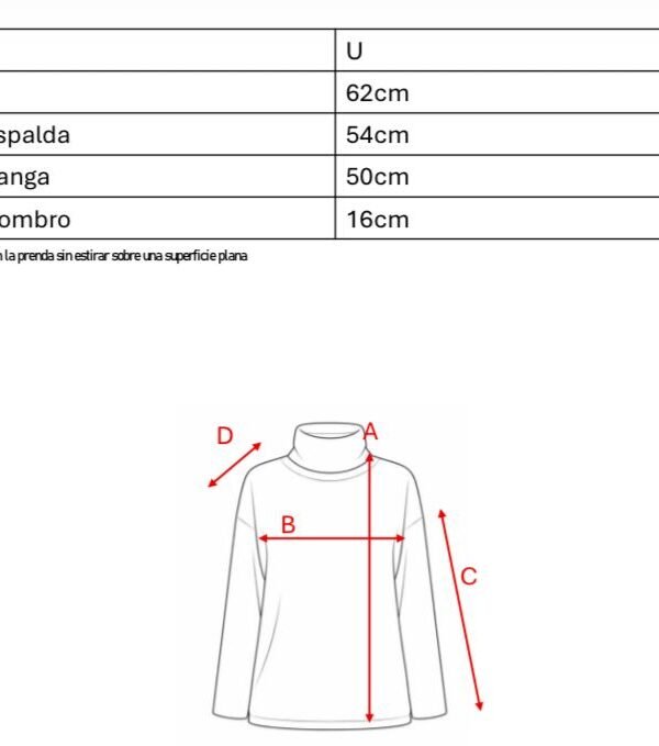 Poleron tela everest raya mediana "LILIA"