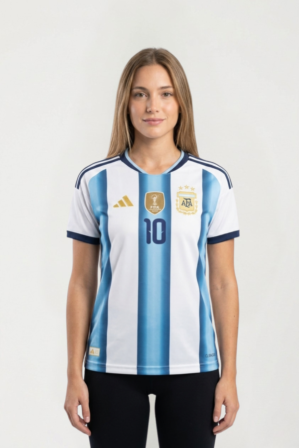 CAMISETA ARGENTINA BORDADA LARGO S-M-L-XL-XXL (stock limitado)