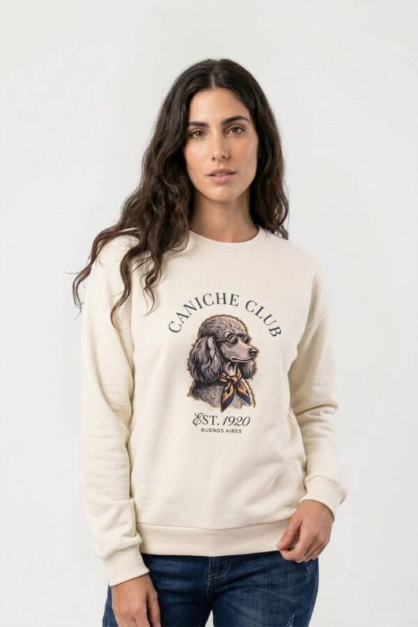 Buzo Rustico Frisado Cuello Redondo Est 1920 "CANICHE CLUB"