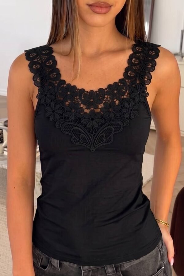 Musculosa bretel broderie "CRETA"