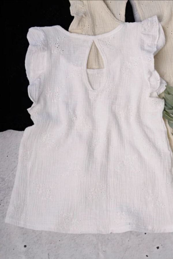 Musculosa gota algodon broderie «MERYL»