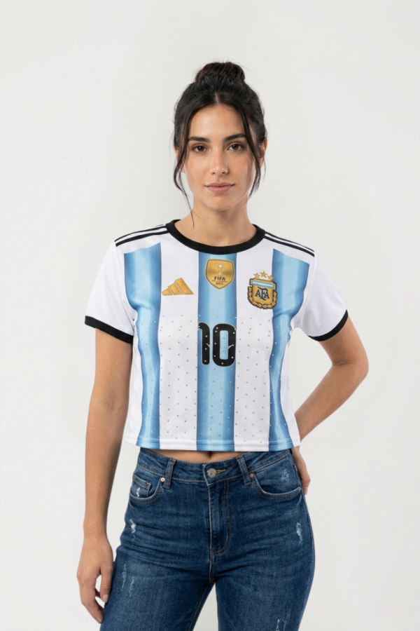 Top Argentina Estampada Con Strass (stock limitado)