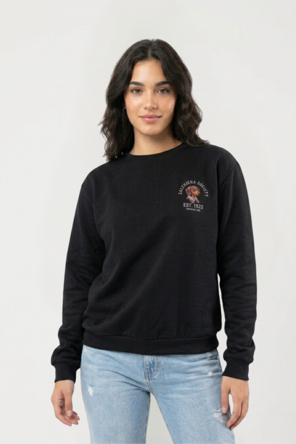 Buzo Rustico Frisado Cuello Redondo Est 1922 "SALCHICHA SOCIETY"