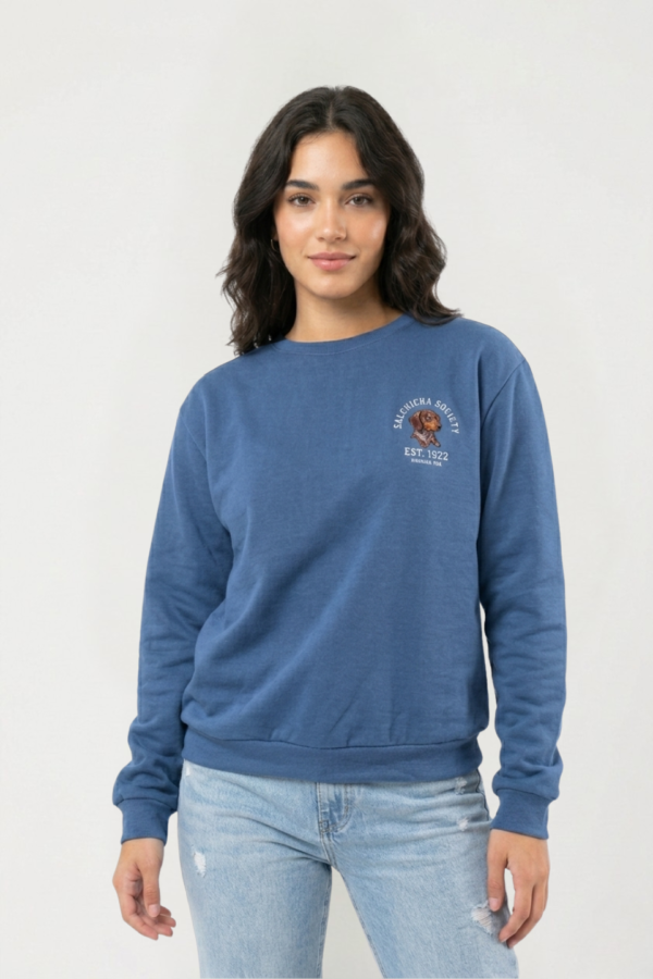 Buzo Rustico Frisado Cuello Redondo Est 1922 "SALCHICHA SOCIETY"
