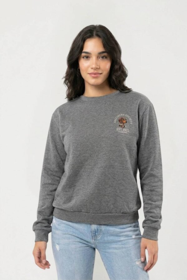 Buzo Rustico Frisado Cuello Redondo Est 1922 "SALCHICHA SOCIETY"