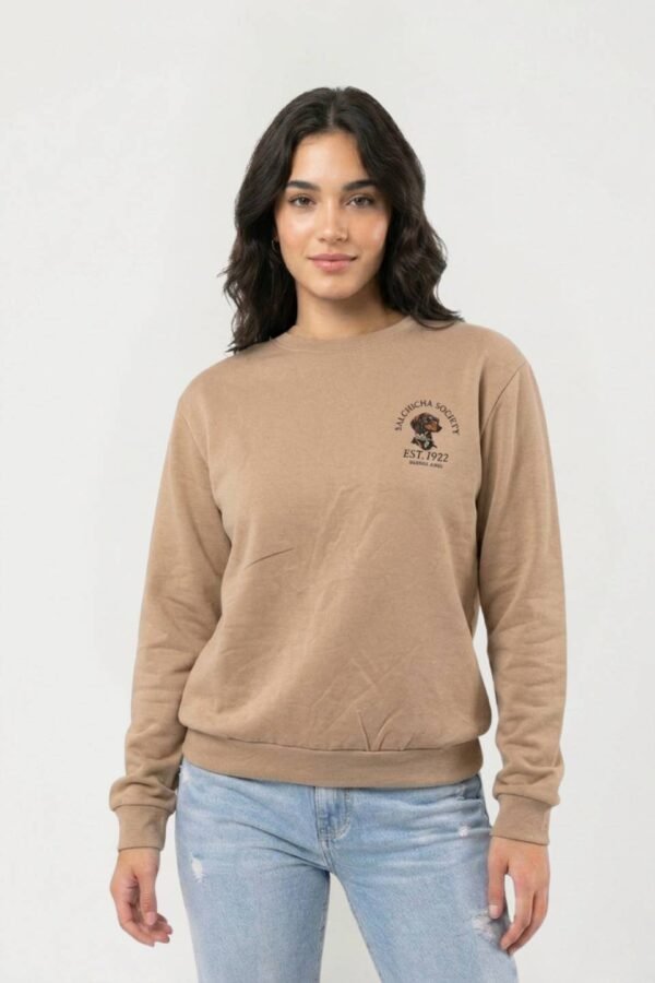 Buzo Rustico Frisado Cuello Redondo Est 1922 "SALCHICHA SOCIETY"