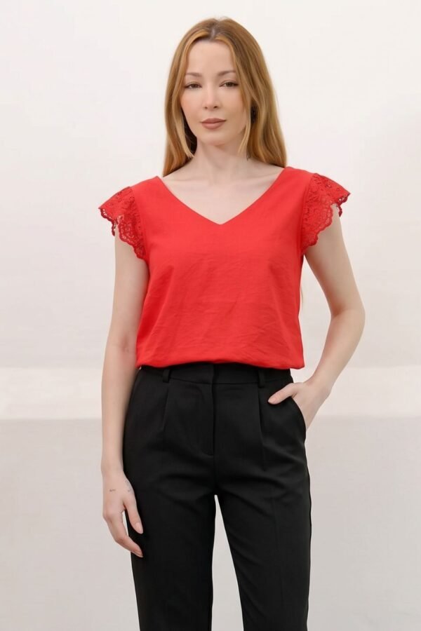 Musculosa cey premium manga broderie "SAVANNA"