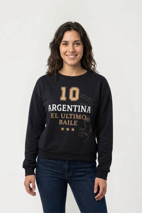 Buzo Rustico Frisado Cuello Redondo Estampado El Ultimo "BAILE"