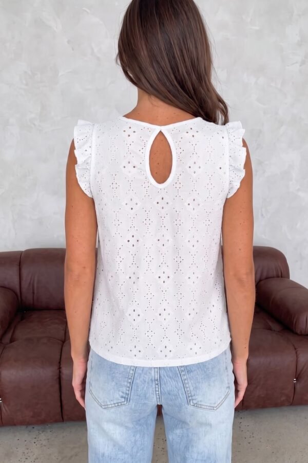 Musculosa con gota broderie punto "VIOLE"