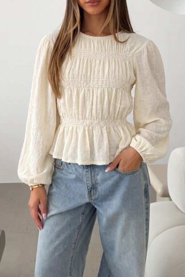 Blusa Flores Paris Lace Elastico "AMALIA"