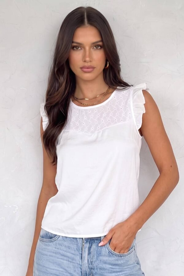 Musculosa satin mate con gota "YANINA"