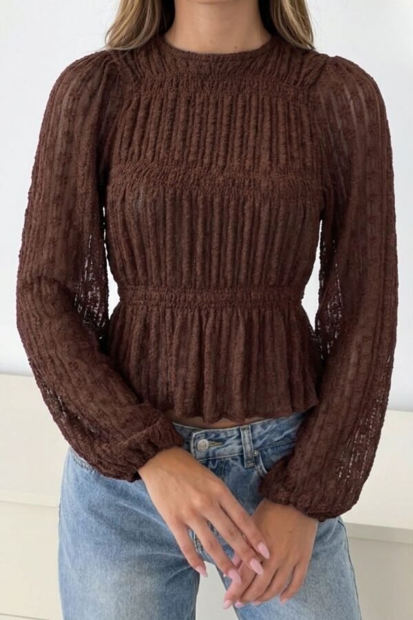 Blusa Flores Paris Lace Elastico Mas Encaje "NALI"