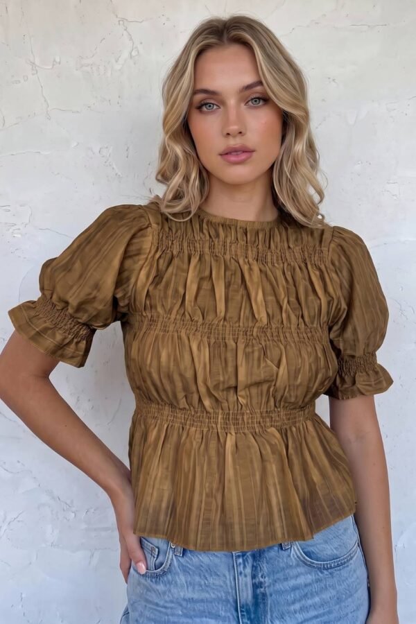 Blusa Tencel Fruncida "LIMA"