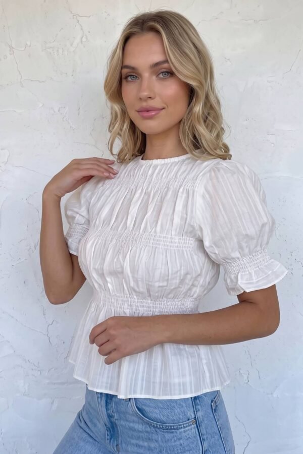 Blusa Tencel Fruncida "LIMA"